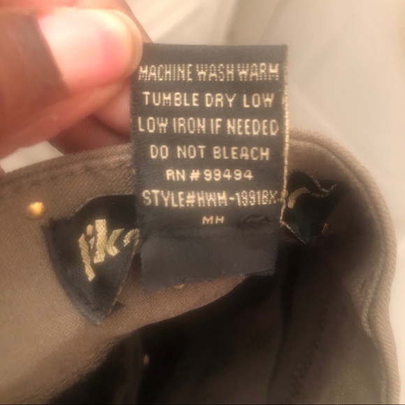 Like an Angel Olive Green Skinny Gold Studded Pant - Picture 5 of 6